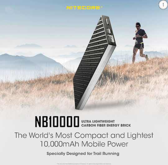 NiteCore NB10000 Power Bank 10000mAh με Θύρα USB-A και Θύρα USB-C Μαύρο - Image 6