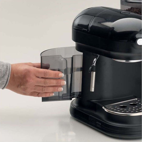 Ariete 1318/02 Αυτόματη Μηχανή Espresso 1080W Πίεσης 15bar με Μύλο Άλεσης Μαύρη - Image 6