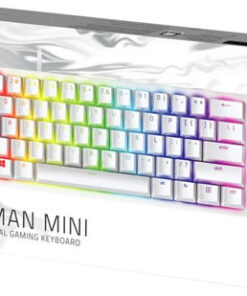 Alternative view of Razer Huntsman Mini Gaming Μηχανικό Πληκτρολόγιο 60% με Razer Linear διακόπτες και RGB φωτισμό (Αγγλικό US) Λευκό
