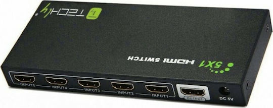 Techly IDATA HDMI-4K51 HDMI Switch IDATA HDMI-4K51 - Image 2
