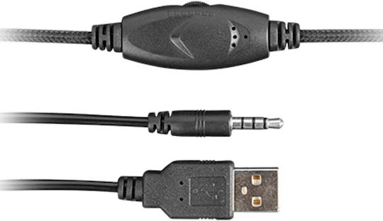 Fury Phantom Over Ear Gaming Headset με σύνδεση 3.5mm / USB - Image 3