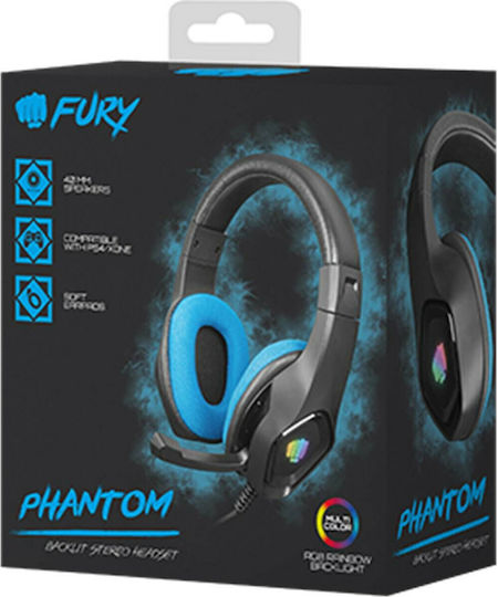 Fury Phantom Over Ear Gaming Headset με σύνδεση 3.5mm / USB - Image 5