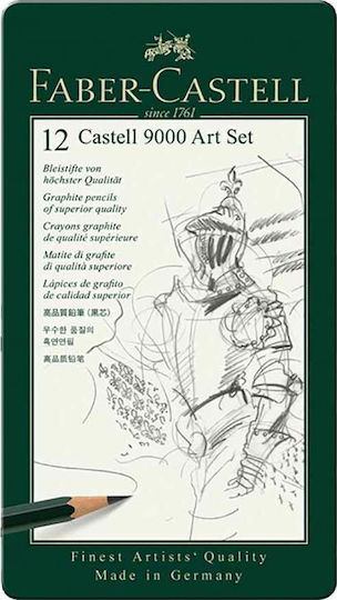 Faber-Castell 9000 Σετ 12 Μολύβια Πράσινα 119065