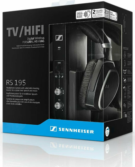 Sennheiser RS 195 Ασύρματα / Ενσύρματα Over Ear Ακουστικά με 18 ώρες Λειτουργίας Μαύρα - Image 7