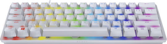 Razer Huntsman Mini Gaming Μηχανικό Πληκτρολόγιο 60% με Razer Clicky διακόπτες και RGB φωτισμό (Αγγλικό US) Λευκό - Image 2