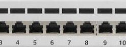 Lanberg Patch Panel Shielded για Rack 1U 10" 12 Θυρών cat5e Γκρι PPF5-9012-S