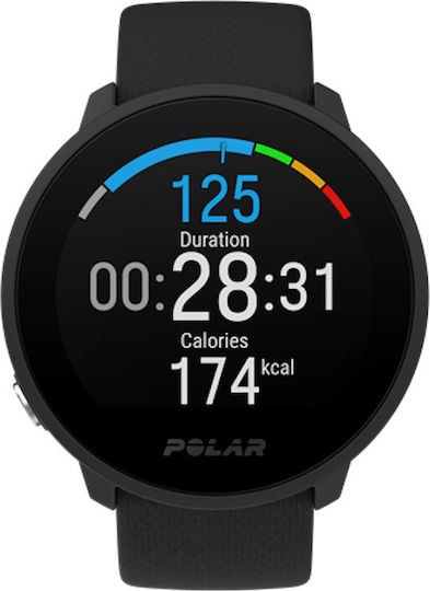 Polar Unite Αδιάβροχο Smartwatch με Παλμογράφο (Μαύρο) - Image 3