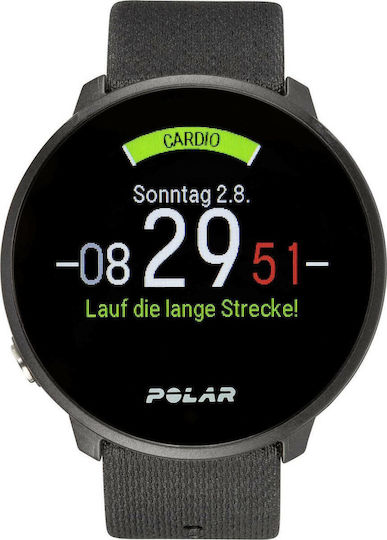 Polar Unite Αδιάβροχο Smartwatch με Παλμογράφο (Μαύρο) - Image 4