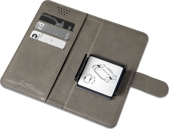 Celly Universal XXXL Book Case έως 6" Μαύρο WALLYONEXXXLBK - Image 2