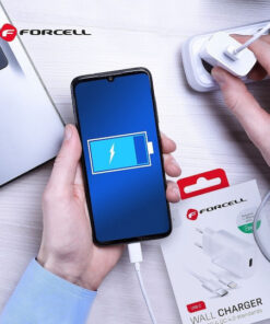Alternative view of Forcell Φορτιστής με Θύρα USB-C και Καλώδιο USB-C - Lightning 20W Power Delivery Λευκός (5903396072451)