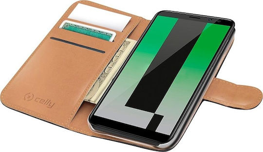 Celly Wally Book Δερματίνης Μαύρο (Huawei Mate 10 Lite) WALLY693 - Image 2