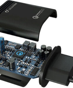 Alternative view of Cellular Line Φορτιστής με Θύρα USB-A και Καλώδιο USB-C 18W Quick Charge 3.0 Μαύρος (ACHHUKITQCTYCK)