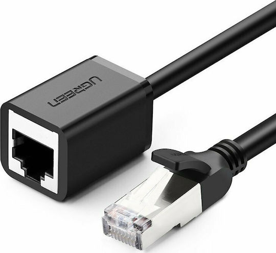 Ugreen F/FTP Cat.6 Καλώδιο Δικτύου Ethernet 3m Μαύρο 1τμχ 11282