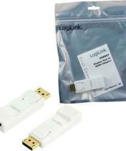Alternative view of LogiLink CV0057 Μετατροπέας DisplayPort male σε HDMI female Λευκό 1τμχ