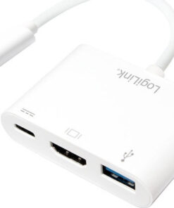 LogiLink USB-C Docking Station με HDMI 4K PD Λευκό (UA0258)