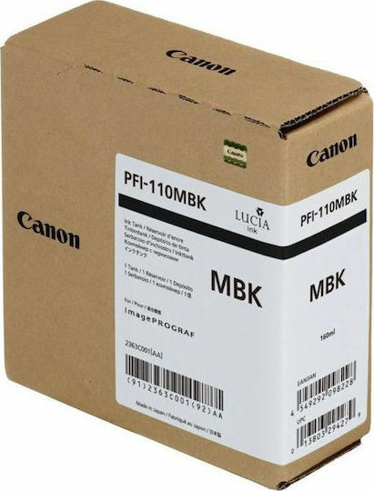 Canon PFI-110 Γνήσιο Μελάνι Εκτυπωτή InkJet Matte Μαύρο (2363C001)