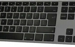Alternative view of Matias Backlit Wireless Aluminum Keyboard Bluetooth Πληκτρολόγιο Αγγλικό UK Συμβατό με Mac Γκρι