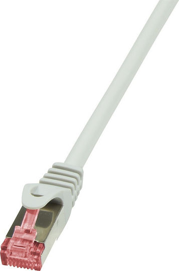 LogiLink S/FTP Cat.6 Καλώδιο Δικτύου Ethernet 10m Γκρι 1τμχ CQ2092S