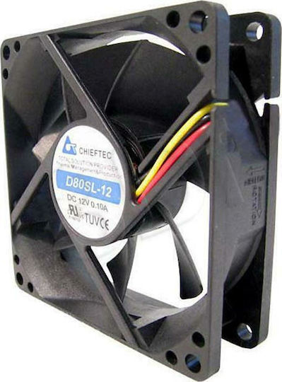 Chieftec AF-0825S Case Fan 80mm με Σύνδεση 3-Pin - Image 2