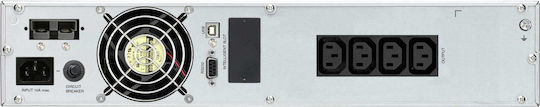 Powerwalker VFI 2000 CRM LCD UPS On-Line 2000VA 1600W με 4 IEC Πρίζες - Image 7