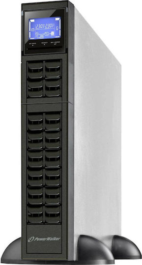 Powerwalker VFI 2000 CRM LCD UPS On-Line 2000VA 1600W με 4 IEC Πρίζες - Image 2