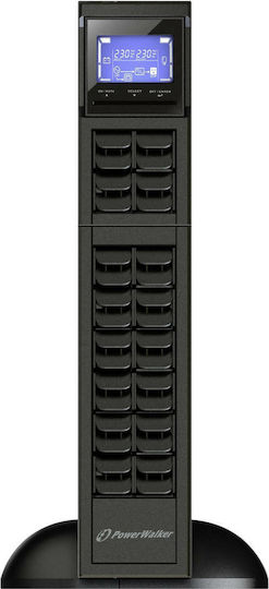 Powerwalker VFI 2000 CRM LCD UPS On-Line 2000VA 1600W με 4 IEC Πρίζες - Image 3
