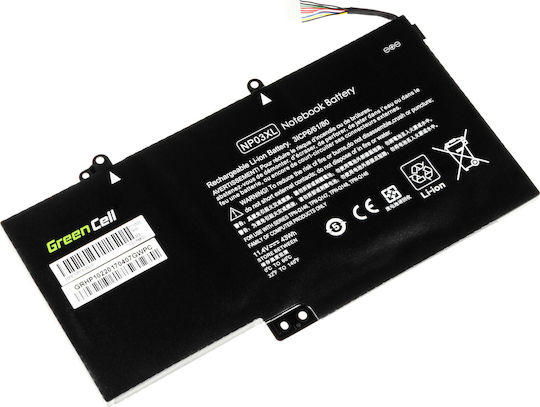 Green Cell Συμβατή Μπαταρία για HP Pavilion x360 13-A 13-B με 3700mAh (HP102) - Image 2