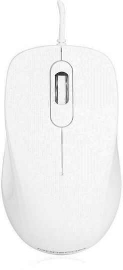 Modecom MC-M10 Ενσύρματο Ποντίκι Λευκό - Image 2