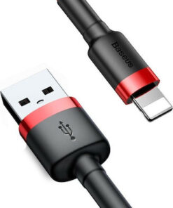 Alternative view of Baseus Cafule Braided USB to Lightning Cable Κόκκινο 0.5m (CALKLF-A09)