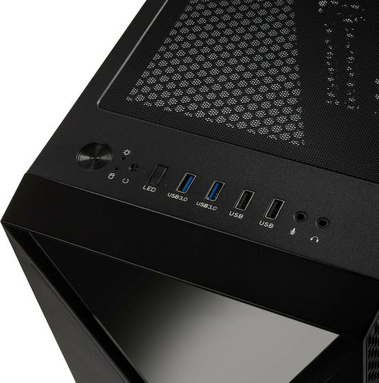 Kolink Void X Gaming Midi Tower Κουτί Υπολογιστή με RGB Φωτισμό Μαύρο - Image 6