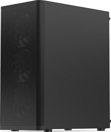 SilentiumPC Ventum VT2 EVO TG ARGB Gaming Midi Tower Κουτί Υπολογιστή με Πλαϊνό Παράθυρο Μαύρο - Image 5