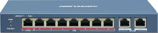 Hikvision DS-3E0310HP-E Unmanaged L2 PoE Switch με 7 Θύρες Gigabit (1Gbps) Ethernet - Image 2