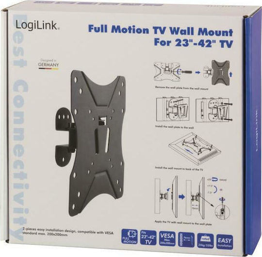 LogiLink BP0006 Βάση Τηλεόρασης Τοίχου έως 42" και 25kg - Image 2