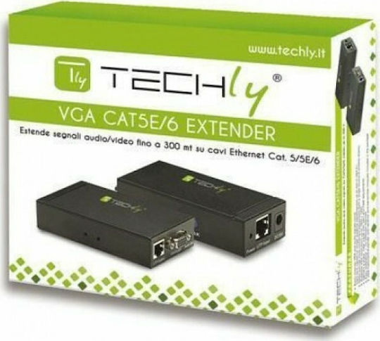 Techly EX-DL344 VGA/Audio Extender 300m Cat5/5e/6 - Image 2