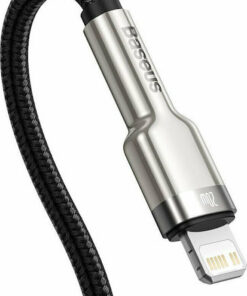 Alternative view of Baseus Cafule Metal Braided USB-C to Lightning Cable 20W Μαύρο 0.25m (CATLJK-01)