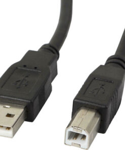 Lanberg USB 2.0 Cable USB-A male - USB-B male Μαύρο 1m (CA-USBA-10CC-0010-BK)
