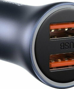 Alternative view of Baseus Φορτιστής Αυτοκινήτου 40W 5A Γρήγορης Φόρτισης με Θύρες: 2xUSB μαζί με Καλώδιο Type-C Γκρι TZCCJD-A0G