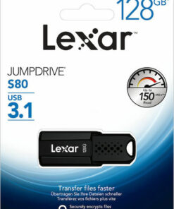Lexar JumpDrive S80 128GB USB 3.1 Stick Μαύρο