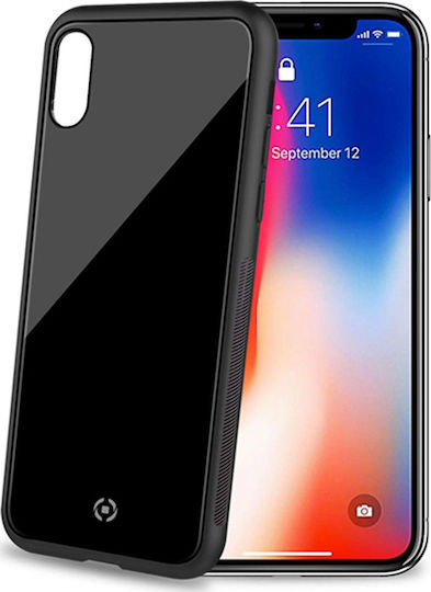 Celly Diamond Back Cover Σιλικόνης Μαύρο (iPhone XS Max) DIAMOND999BK - Image 2