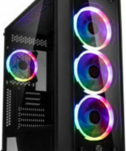 Raijintek Ponos TG4 Gaming Midi Tower Κουτί Υπολογιστή με Πλαϊνό Παράθυρο Μαύρο