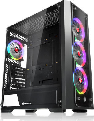 Raijintek Ponos TG4 Gaming Midi Tower Κουτί Υπολογιστή με Πλαϊνό Παράθυρο Μαύρο - Image 3