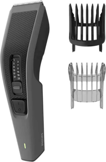 Philips Series 3000 Επαναφορτιζόμενη Κουρευτική Μηχανή Γκρι HC3525/15