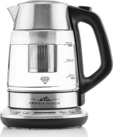 ETA Crystela Premium Βραστήρας 1.5lt 2200W Ασημί - Image 2