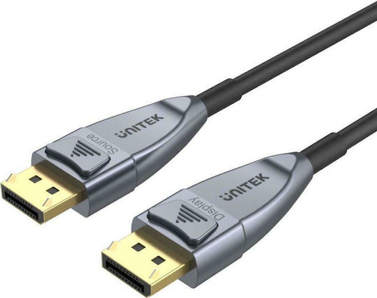 Unitek Cable DisplayPort male - DisplayPort male 5m Ασημί (C1615GY) - Image 2