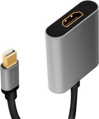 LogiLink Μετατροπέας mini DisplayPort male σε HDMI female Γκρι 1τμχ CDA0110 - Image 2