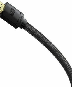 Alternative view of Baseus HDMI 2.1 Braided Cable HDMI male - HDMI male 2m Μαύρο CAKGQ-K01
