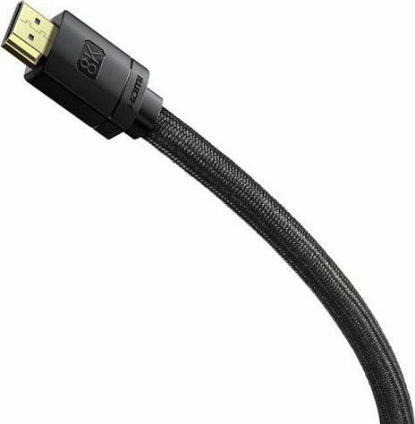 Baseus HDMI 2.1 Braided Cable HDMI male - HDMI male 2m Μαύρο CAKGQ-K01 - Image 2