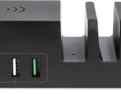 Manhattan Βάση Φόρτισης με 4 Θύρες USB-A και Θύρα USB-C 55W σε Μαύρο χρώμα (102230)