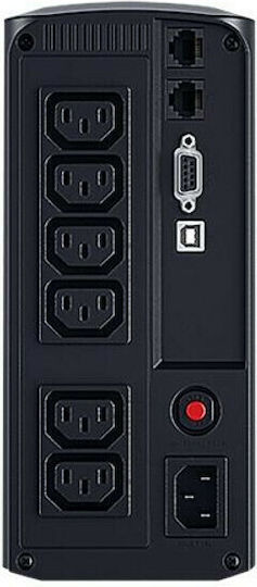 CyberPower VP700EILCD UPS Line-Interactive 700VA 390W με 6 IEC Πρίζες - Image 2