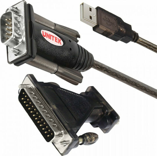Unitek Μετατροπέας USB-A male σε Serial male 1τμχ Y-105A - Image 2